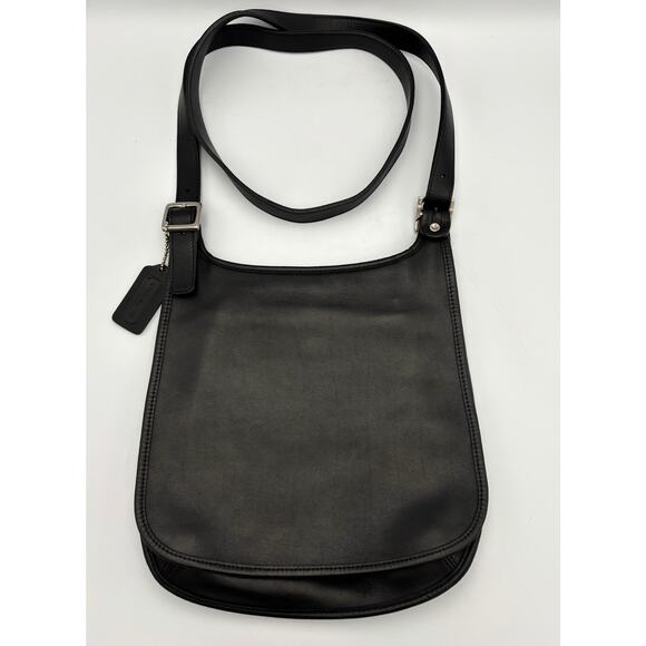 Coach 9131 Saddle Flap Crossbody | 90s Leather Hippie Bag | Vintage Minimal - Picture 9 of 16